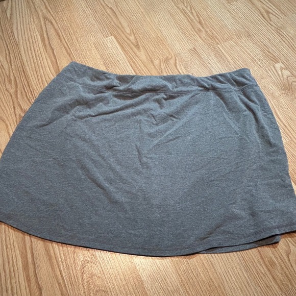 Athletic Works Womens 2X Skort Skirt Shorts Activewear Gray Comfort - Picture 1 of 3
